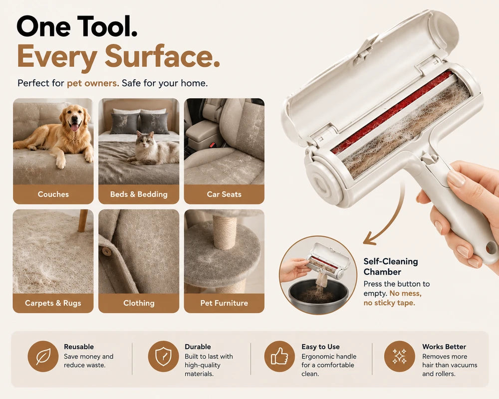 Vetra FurSweep™ Reusable Pet Hair Remover