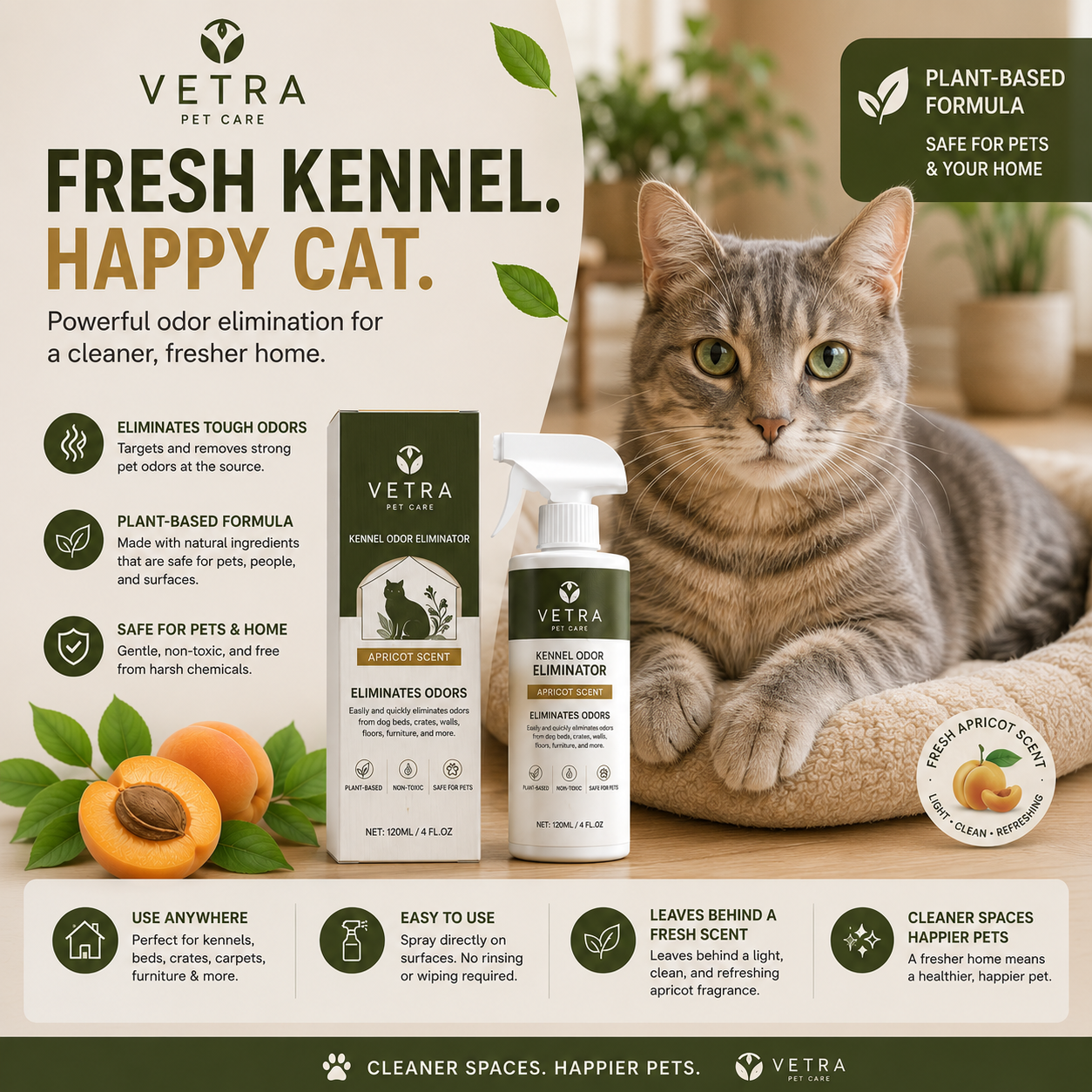 Vetra PureAir™ Kennel & Home Odor Eliminator